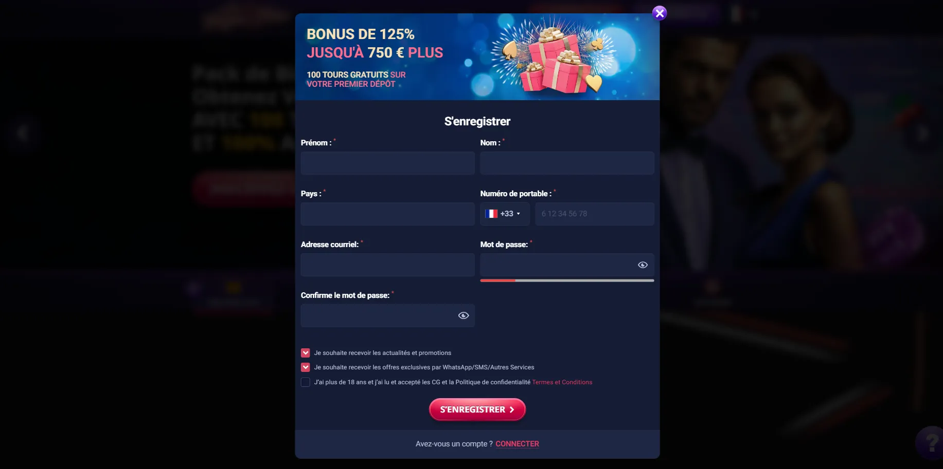 Win Vegas Plus - Comment s’inscrire et accéder à son compte Win Vegas Plus